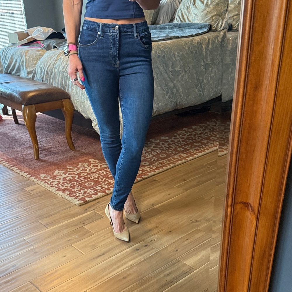 Good American Dark Blue Skinny Jeans